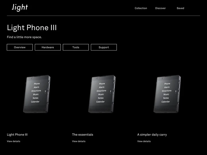 Light Phone: Desktop collection