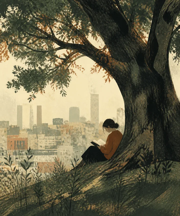 SLOW PRESS: SLOW PRESS illustration artwork showing composition, line work and colour.