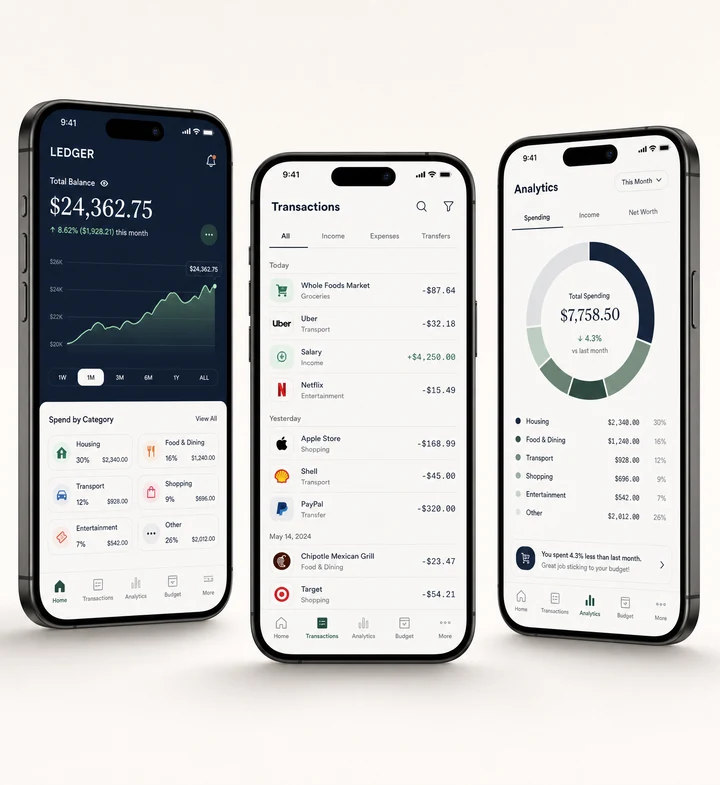 LEDGER: Finance, in clear focus.